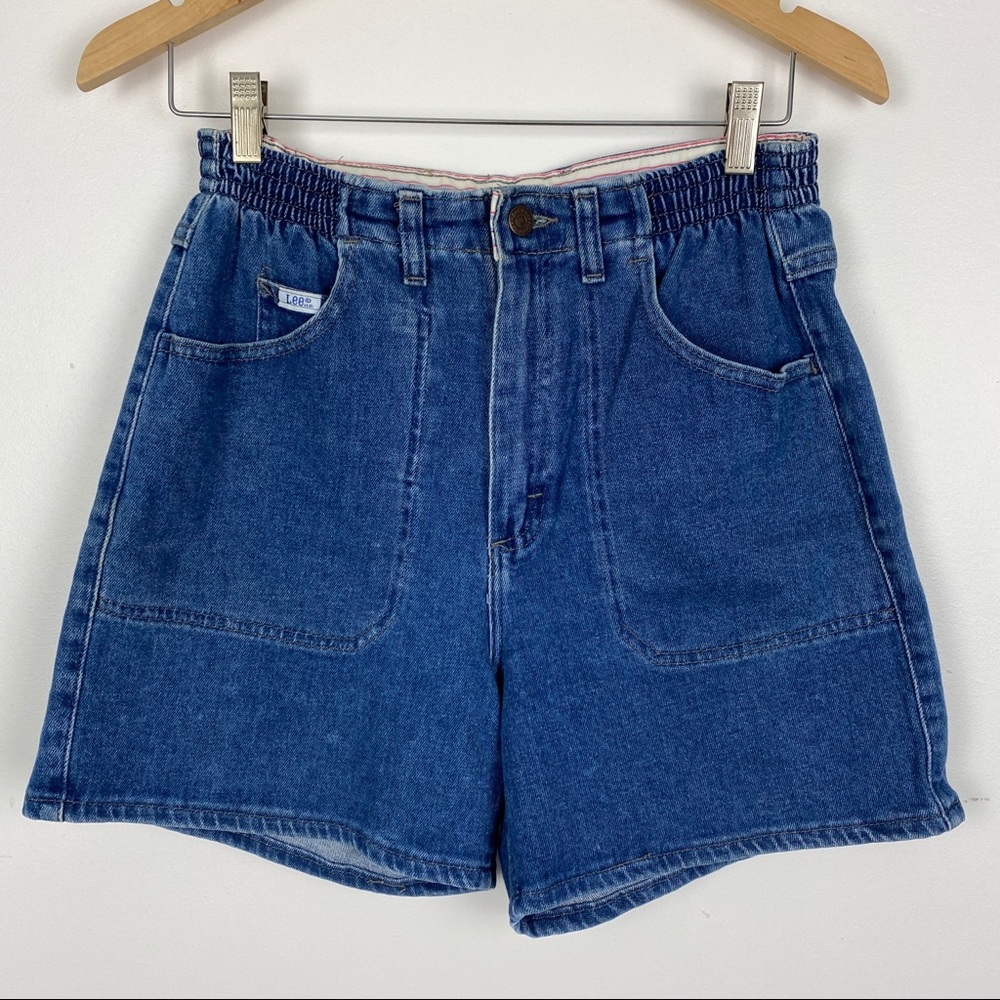 Vintage Lee High Waisted Denim Mom Shorts